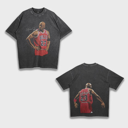 Michael Jordan - تي شيرت فضفاض وثقيل