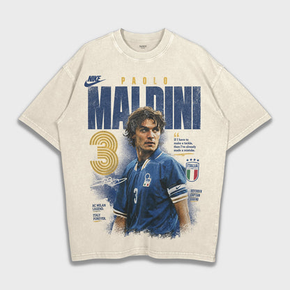 Paolo Maldini - Loose Fit Heavyweight T-Shirt