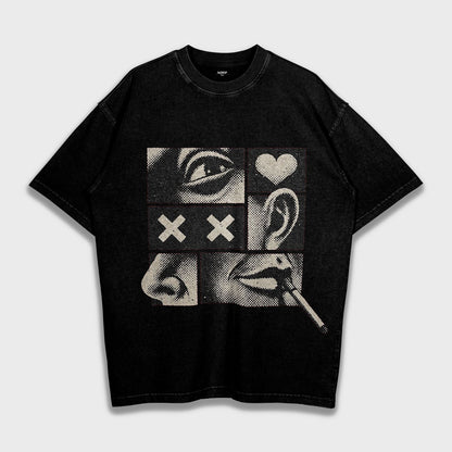 Silent Signals - Loose Fit Heavyweight T-Shirt