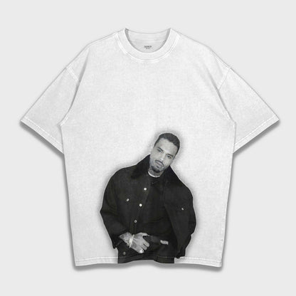 Chris Brown - Loose Fit Heavyweight T-Shirt