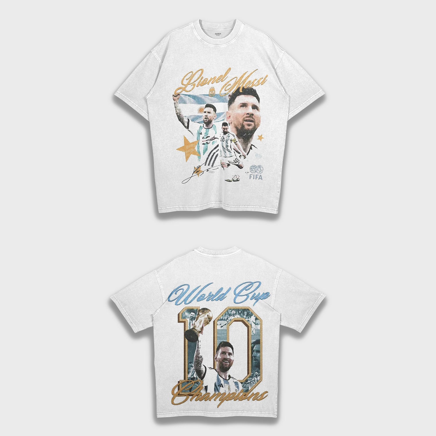 Lionel Messi - Loose Fit Heavyweight T-Shirt