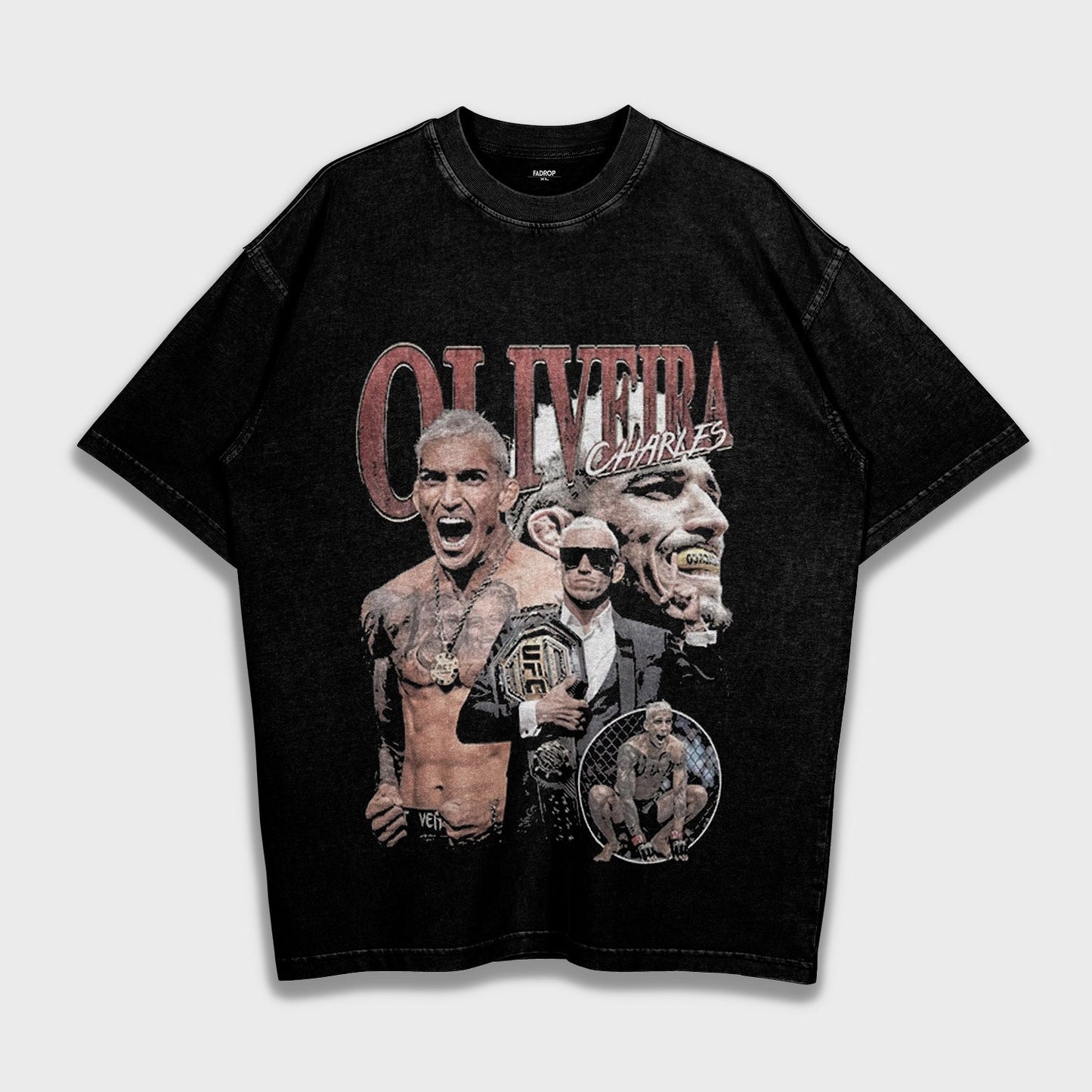 UFC Charles Oliveira - Loose Fit Heavyweight T-Shirt