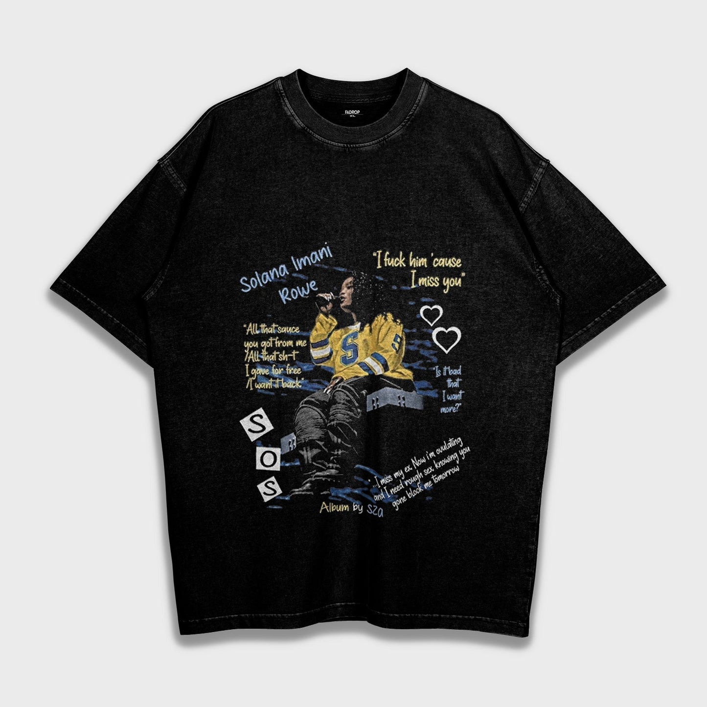 SZA - Loose Fit Heavyweight T-Shirt