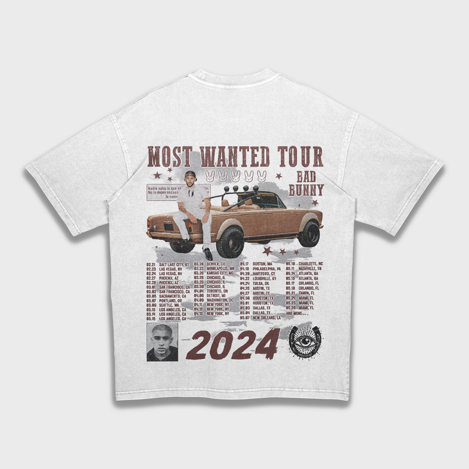 Bad Bunny - Loose Fit Heavyweight T-Shirt