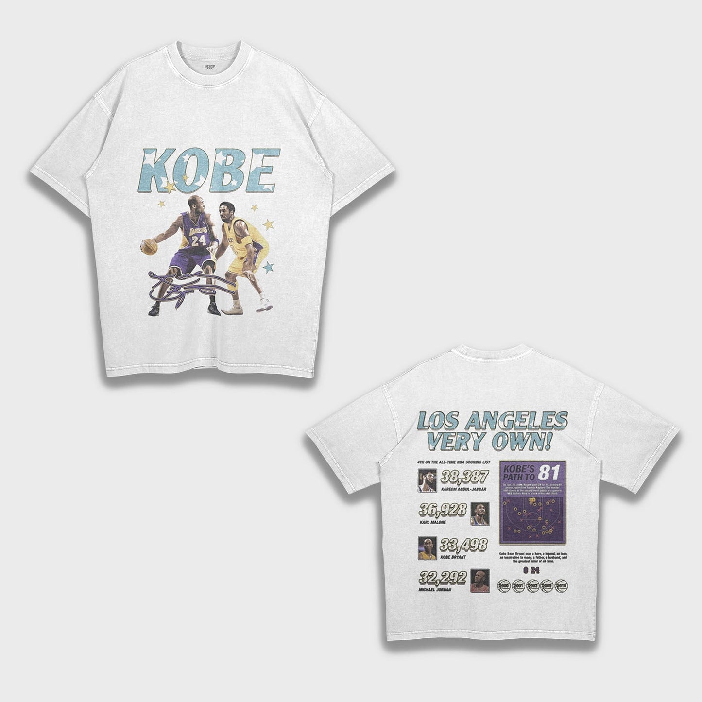Tribute to Kobe Bryant - Loose Fit Heavyweight T-Shirt