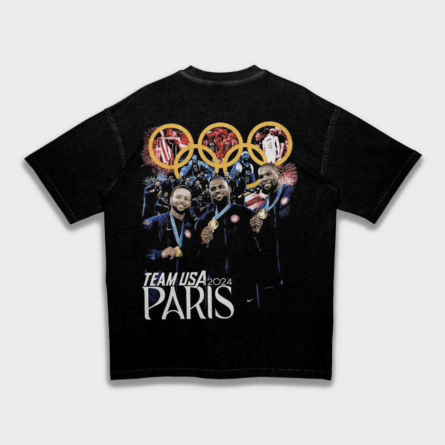 USA American Dream Team 2024 Paris Olympics - Loose Fit Heavyweight T-Shirt