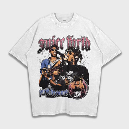 Juice Wrld - Loose Fit Heavyweight T-Shirt