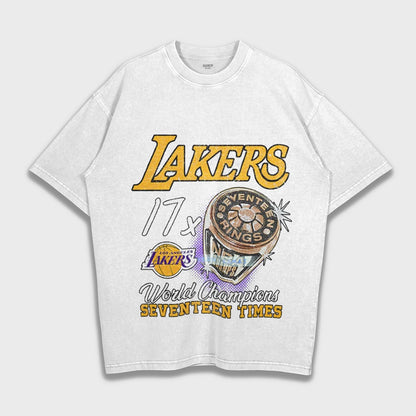 Lakers - Loose Fit Heavyweight T-Shirt