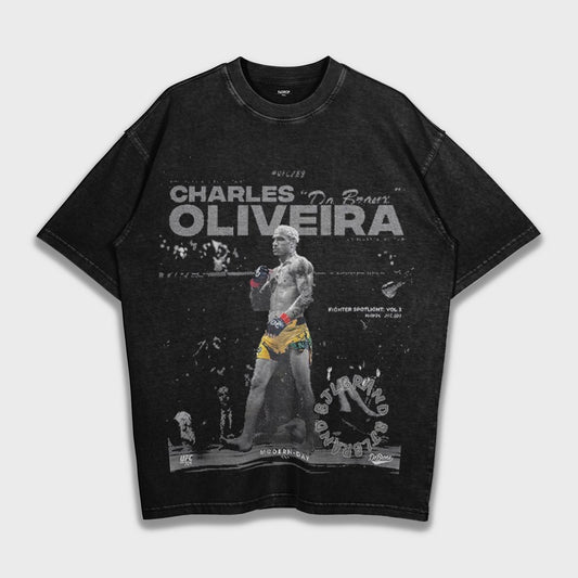 Charles Oliveira - Loose Fit Heavyweight T-Shirt