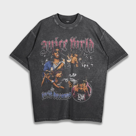 Juice Wrld - Loose Fit Heavyweight T-Shirt