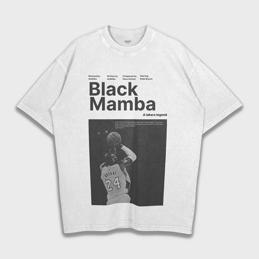 Kobe Bryant (Black Mamba) - Loose Fit Heavyweight T-Shirt