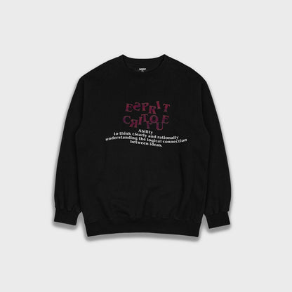 Critical thinking - Loose Fit Heavyweight Sweatshirt