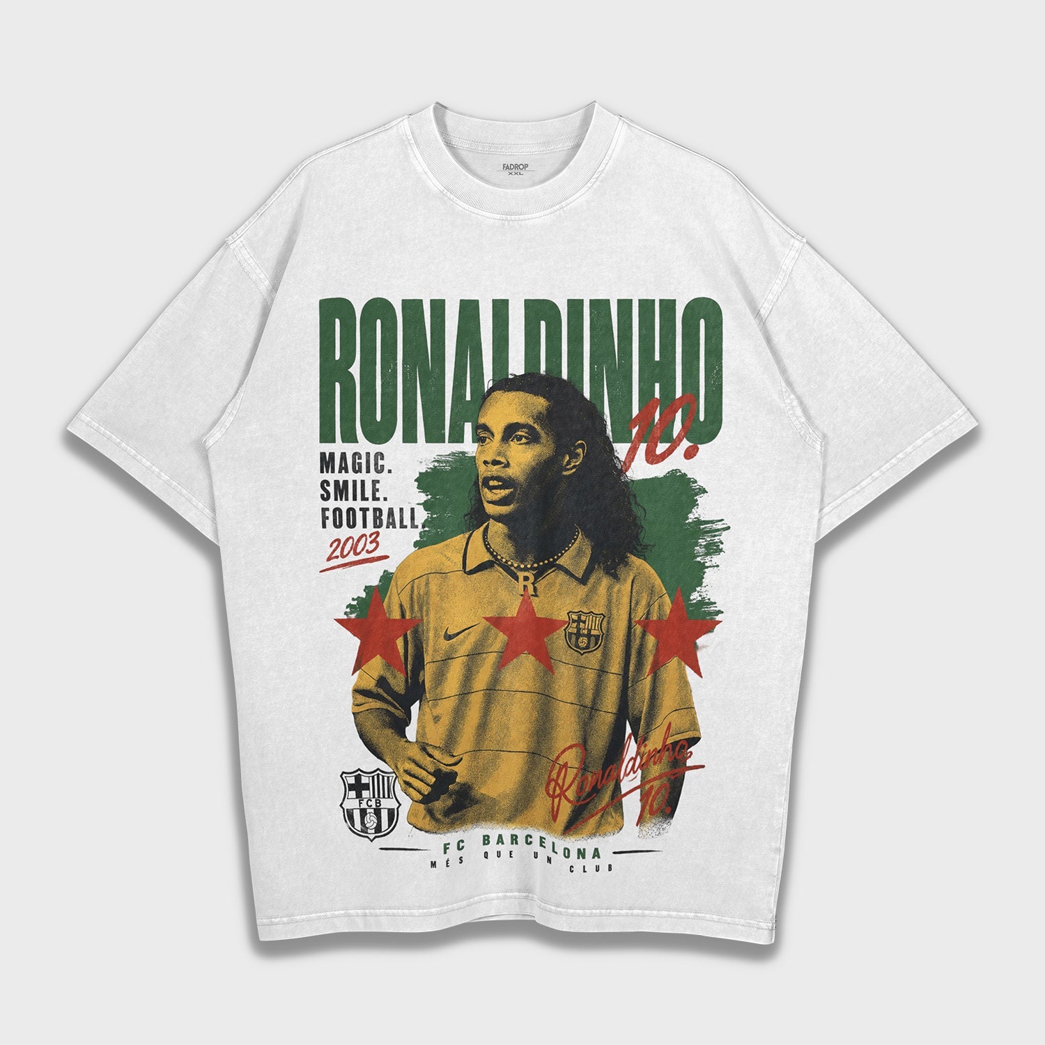 Ronaldinho Gaúcho - Loose Fit Heavyweight T-Shirt