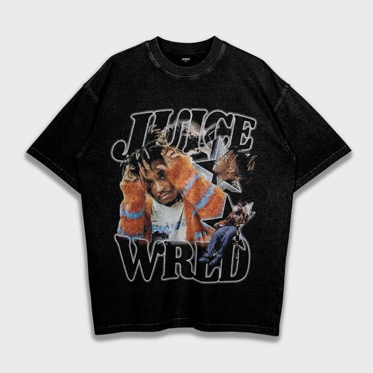 Juice Wrld - Loose Fit Heavyweight T-Shirt