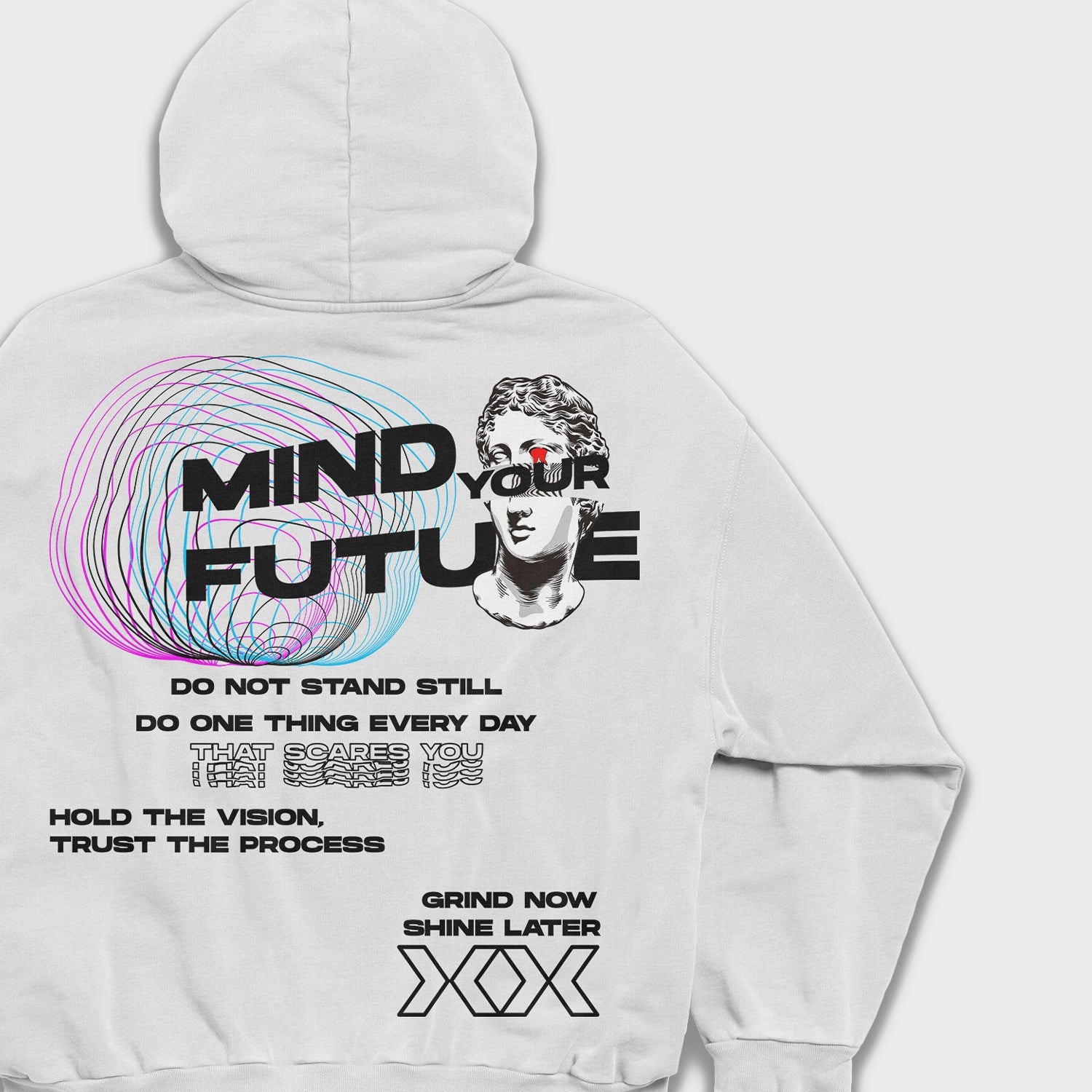 Mind your future - Loose Fit Heavyweight Hoodie