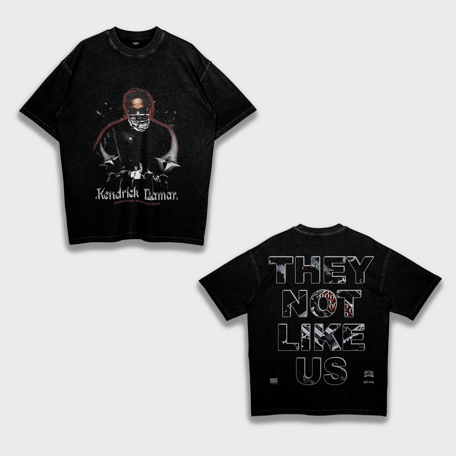 Kendrick Lamar NOT LIKE US - Loose Fit Heavyweight T-Shirt
