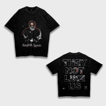 Kendrick Lamar NOT LIKE US - Loose Fit Heavyweight T-Shirt