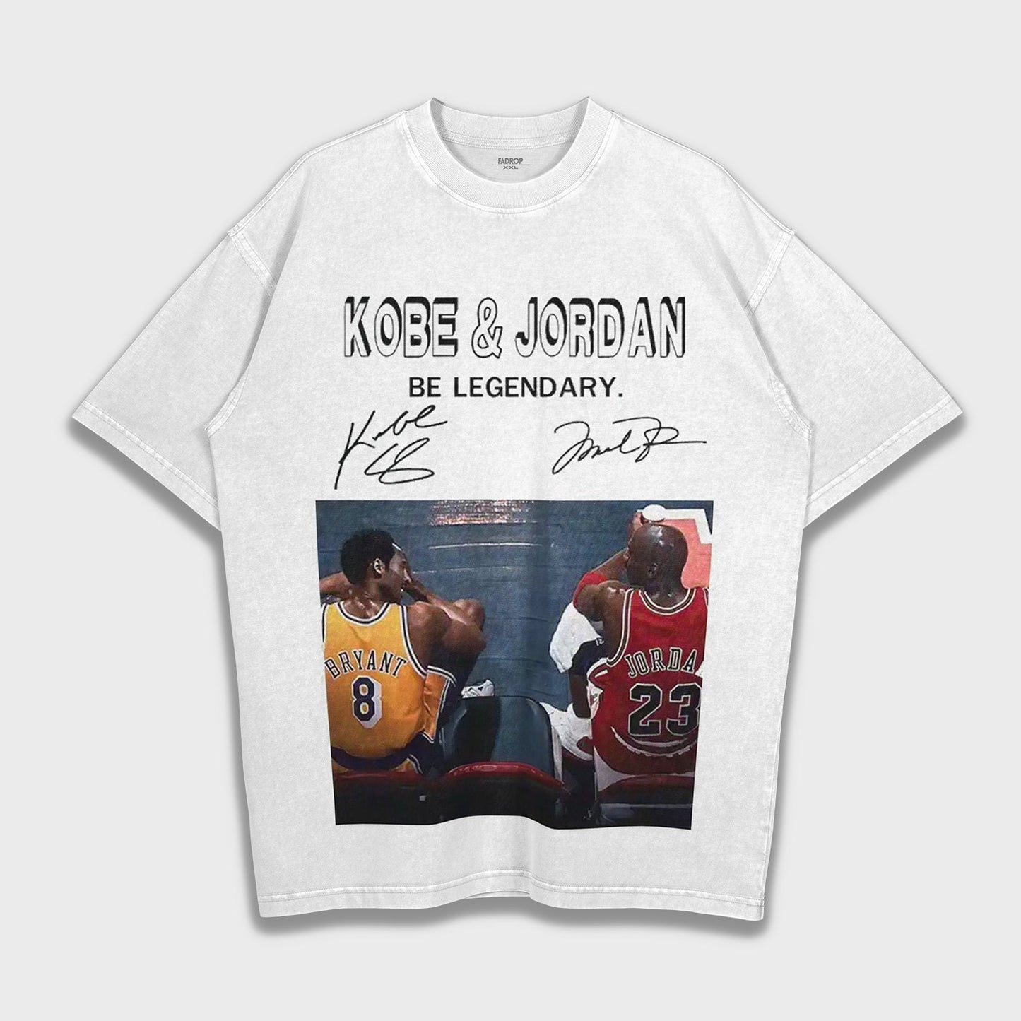 Kobe Bryant & Michael Jordan - Loose Fit Heavyweight T-Shirt