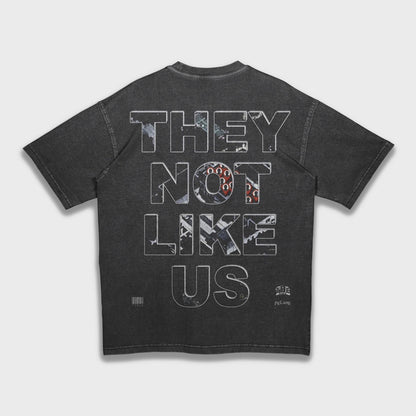 Kendrick Lamar NOT LIKE US - Loose Fit Heavyweight T-Shirt