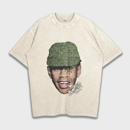 Tyler Taylor The Creator - Loose Fit Heavyweight T-Shirt