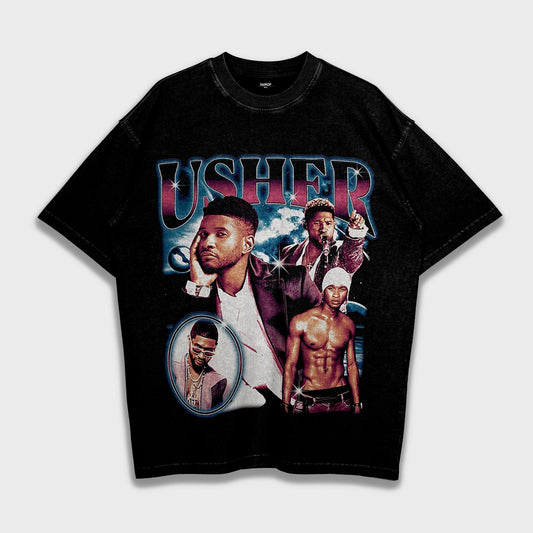 Usher - Loose Fit Heavyweight T-Shirt